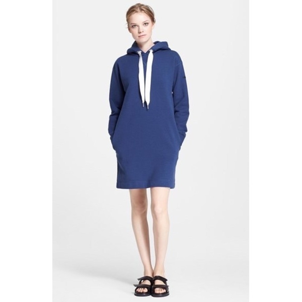 Marc by Marc Jacobs Navy Blue Hooded Sweatshirt Dress | Size Small